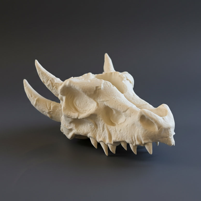 Dragon Head Skull Planter