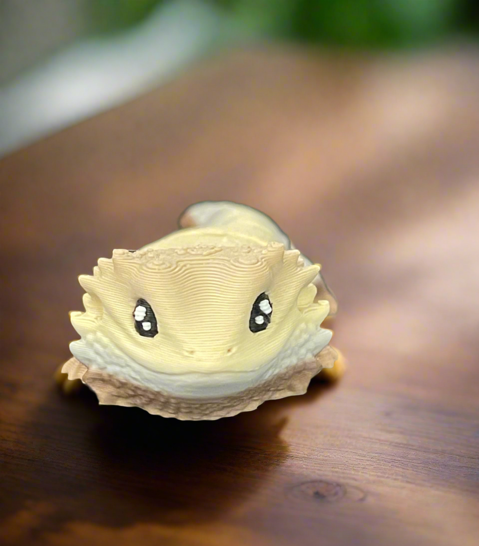 Colorful Horned Gecko Keychain / Desk Toy