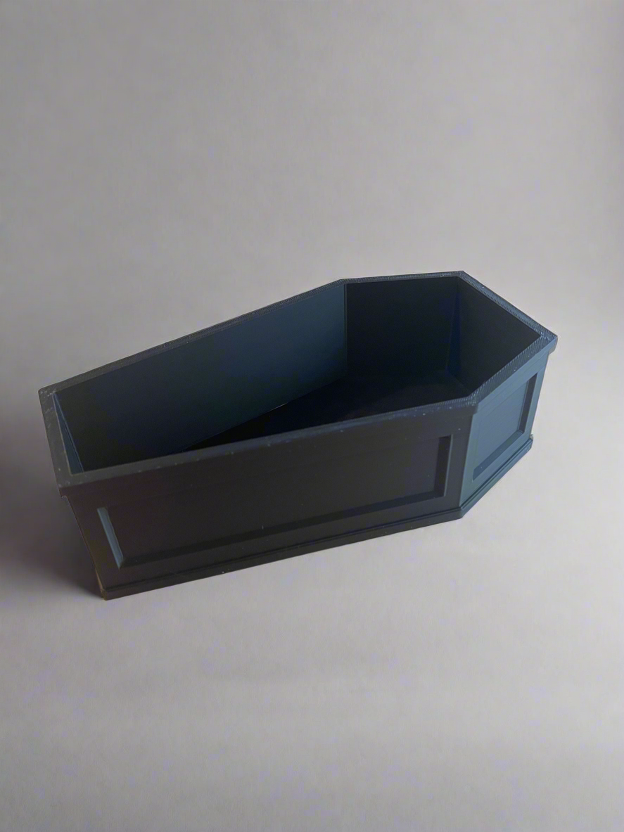 Final Resting Pot- Coffin Planter with Drip Tray