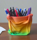 Tye-Dye Tote Bag Desktop Pen Holder