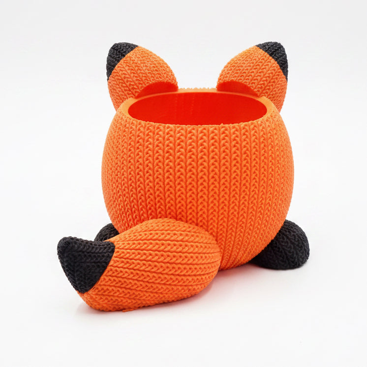 Knitted Fox Planter