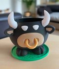 Bull Planter with Drip Tray