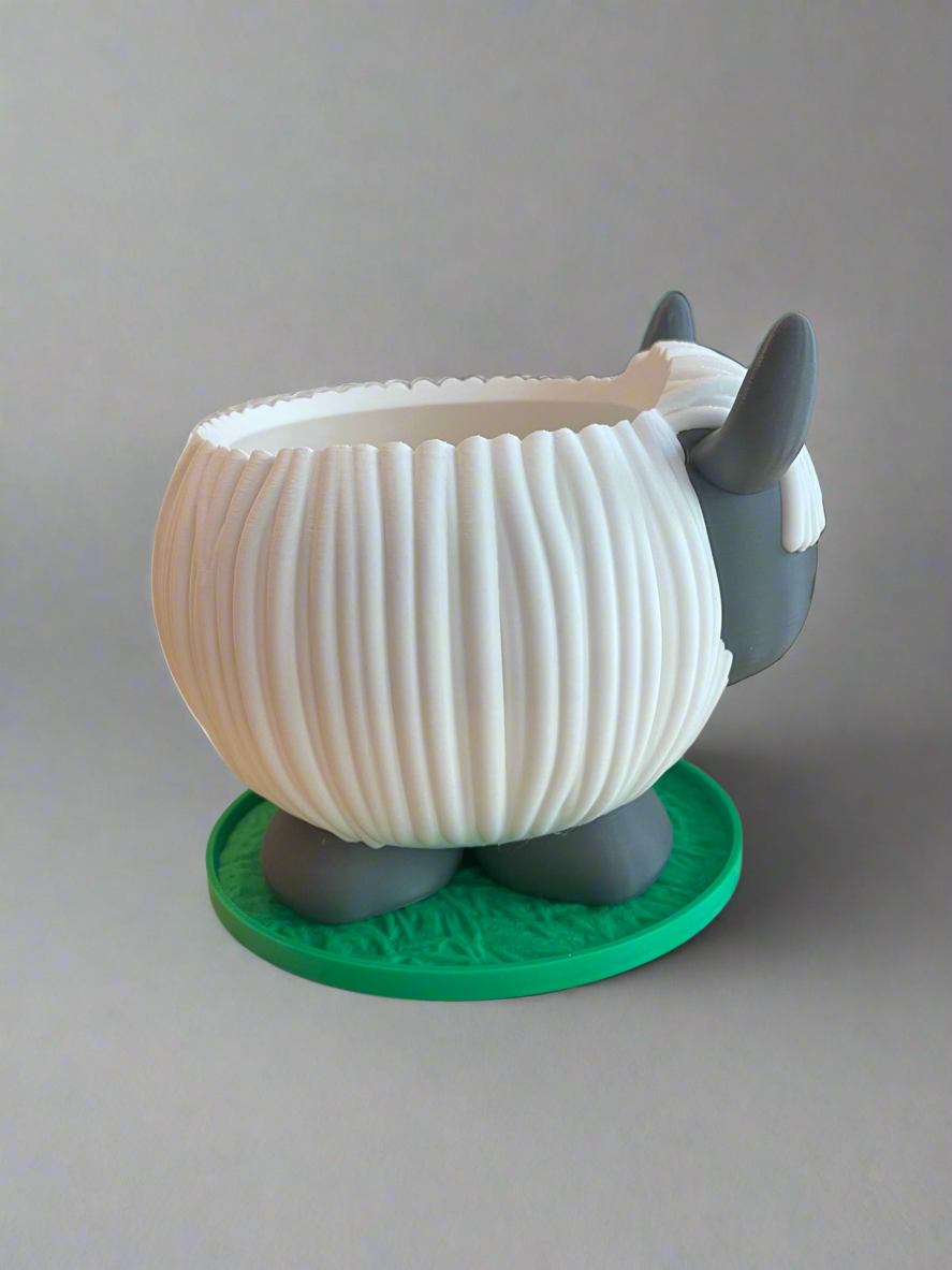Sheep Planter with Drip Tray
