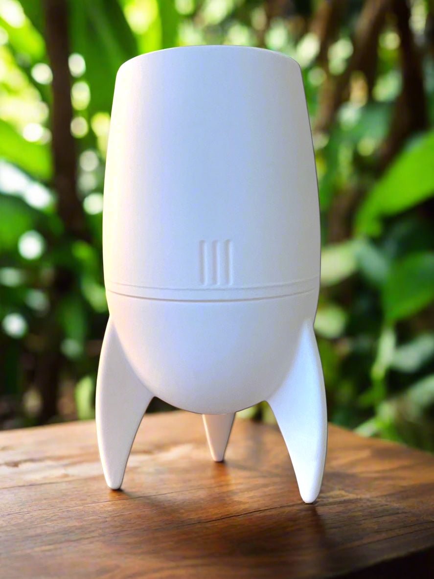 Rocket Ship Plant Planter with Hidden Drip Base – Genetic Designs